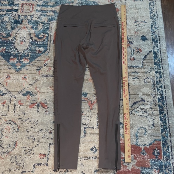 Athleta Delancey Moto Tight Tan Brown Leggings Pants- small - Picture 9 of 10